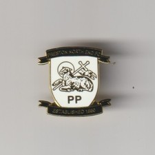 PRESTON NORTH END F.C.  Club Crested Enamel Badge FREE POST UK
