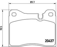 Plaquette de frein Ferrari 365