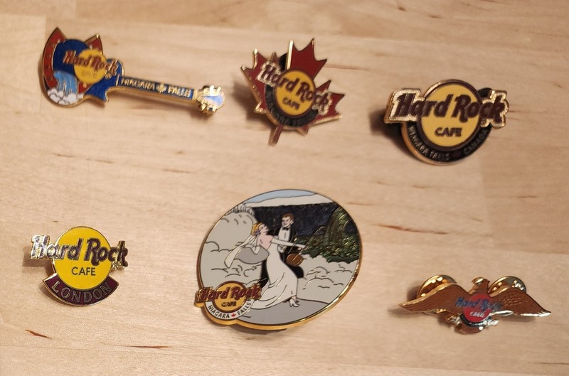 Hard Rock Cafe Pins Lot: 4 Niagara Falls (incl Honeymoon) London & Washington DC