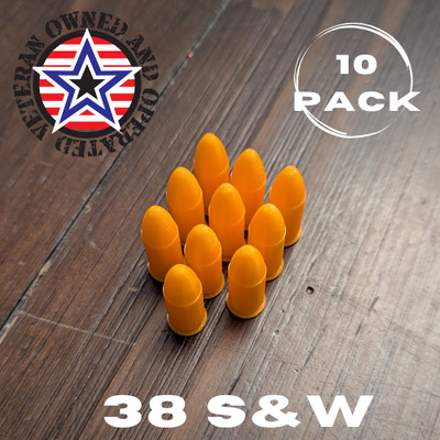 38 S&W Dummy Rounds, Snap Caps -- For Training **Made in USA (10 pack)
