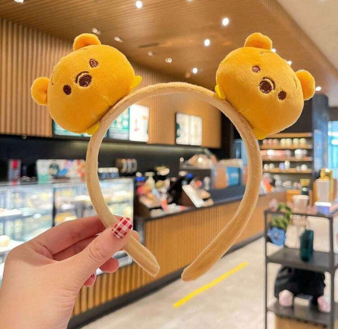 NEW Disney WINNIE THE POOH Bear Ears Hat PLUSH Mickey ears  display picture 1