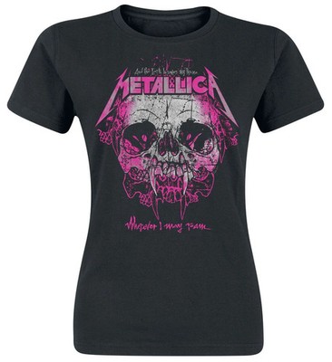 Metallica T-Shirt Damen Wherever I May Roam schwarz Band-Merch, Bands