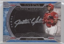 2018 Topps Five Star Silver Signatures Blue 16/20 Justin Upton #FFSS-JU Auto s3g