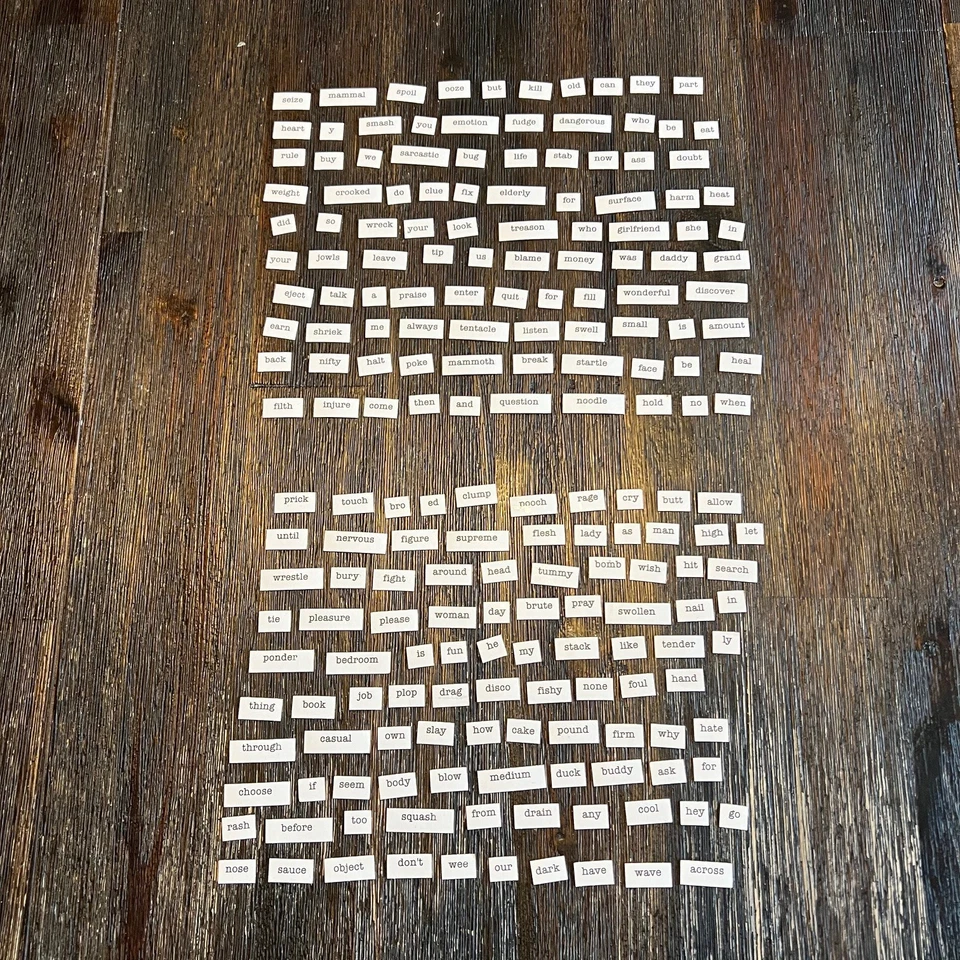 Ransom Notes House Party Edition Family Party Game Word Magnet MISSING 1 WORD - Image 4 of 4