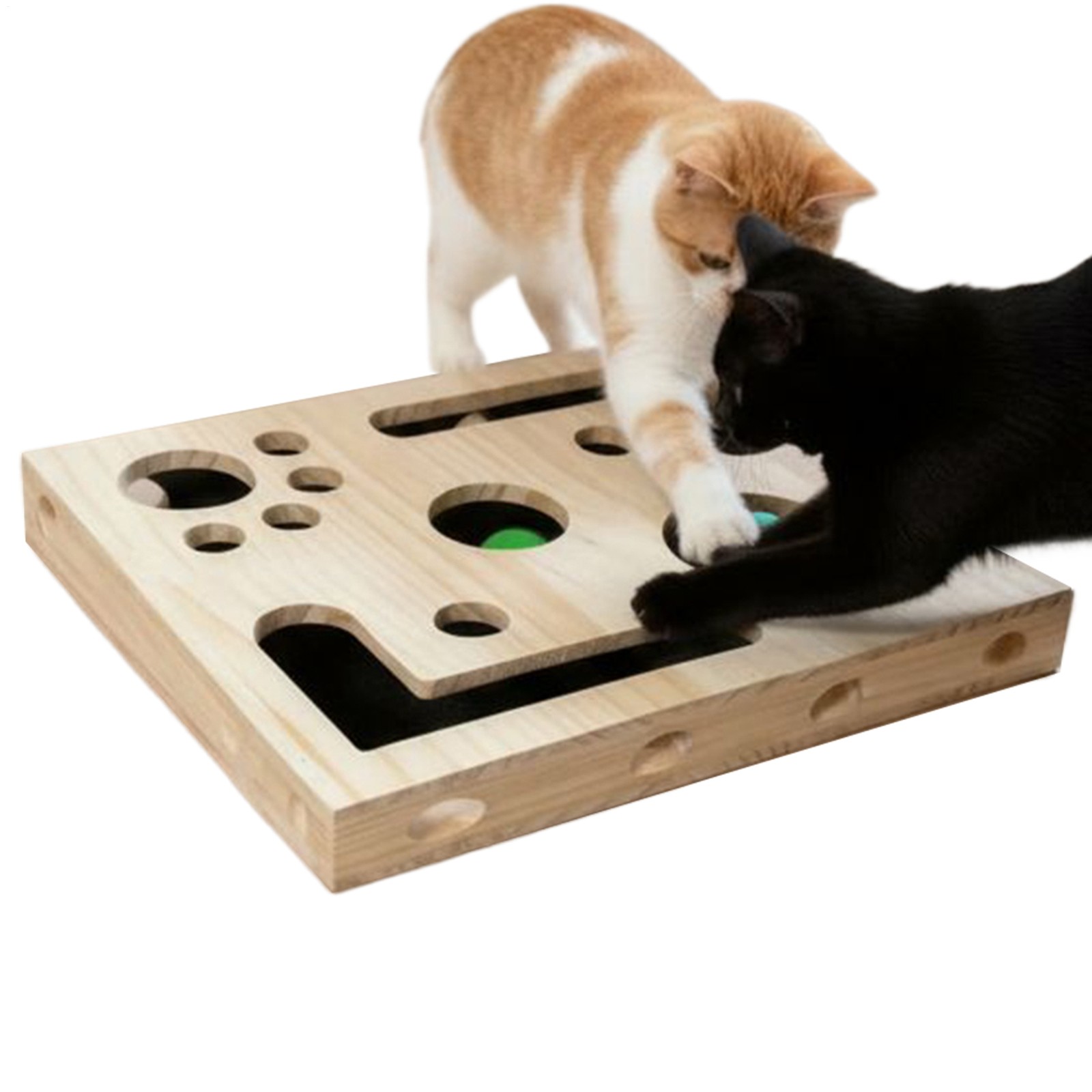 Cat Nail File Enrichment Box Wooden Puzzle Dispenser Cat Nail Scratch Classy