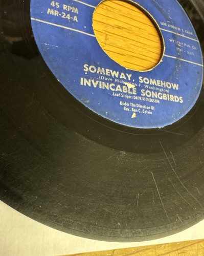 INVINCABLE SONGBIRDS MY MIND IS MADE UP / SOMEWAY SOMEHOW 45 RPM Record Rare - Picture 3 of 7