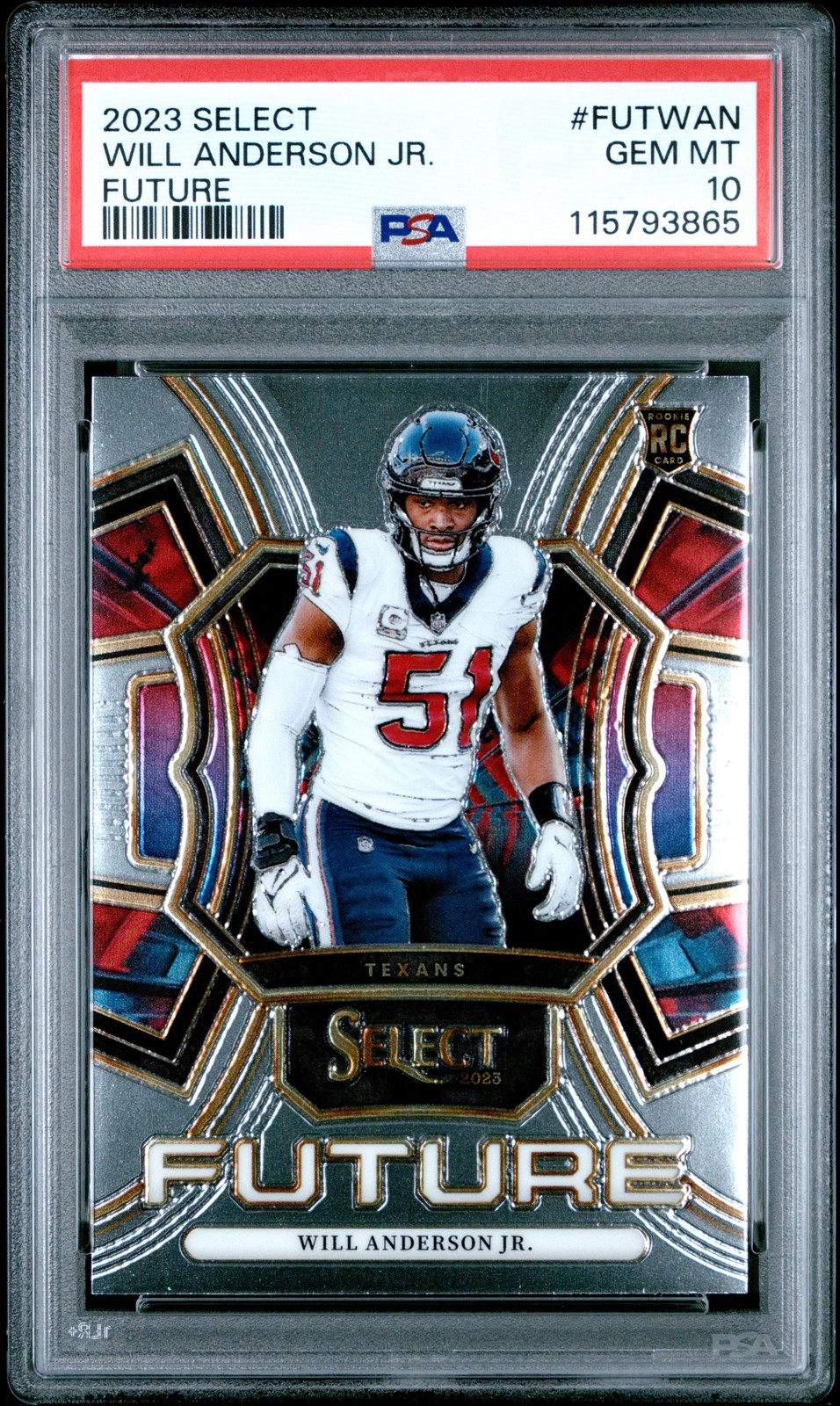 Will Anderson Panini Select Select Future #FUTWAN Base
