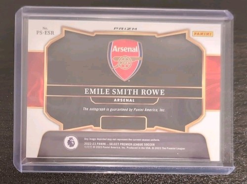 Emile Smith Rowe #PS-ESR 2022-23 Select EPL Arsenal Blue Pulsar Pitchside Auto - Picture 2 of 2