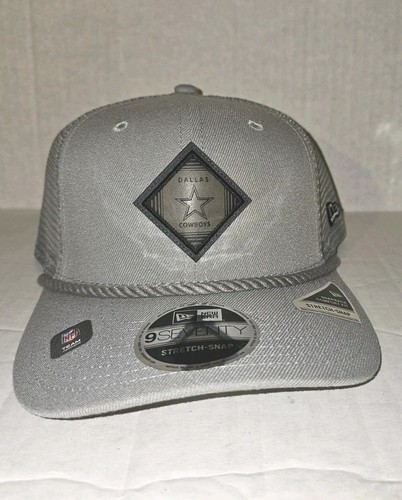 NWT Dallas Cowboys GRAY New Era 9SEVENTY Adult ADJUSTABLE STRETCH SNAP HAT NWT - Picture 1 of 11