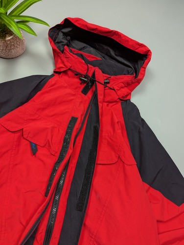 Schöffel Red Gore-Tex Tech Jacket Men’s L/XL Vintage 90s Outdoor Hiking Shell - Picture 8 of 20
