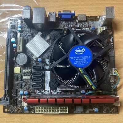 ECS B85H3-M9 Motherboard LGA 1150 B85 Combo w/ Intel Fan & Geil 4GB DDR3 RAM