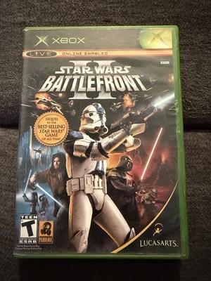 Star Wars: Battlefront II (Microsoft Xbox, 2005) CIB W/ Reg Card