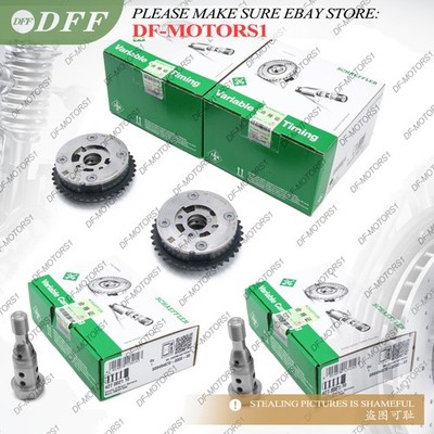 INA Intake&Exhaust Camshaft Adjuster & VVT Solenoid Set For BMW F30 F22 N20 2.0L