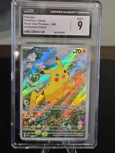 CGC 9 Pikachu Sv: Scarlet & Violet Promo Cards 088 Holo Pokémon TCG