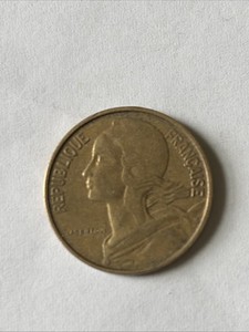 1963 France Coin-10 Centimes-Circulated