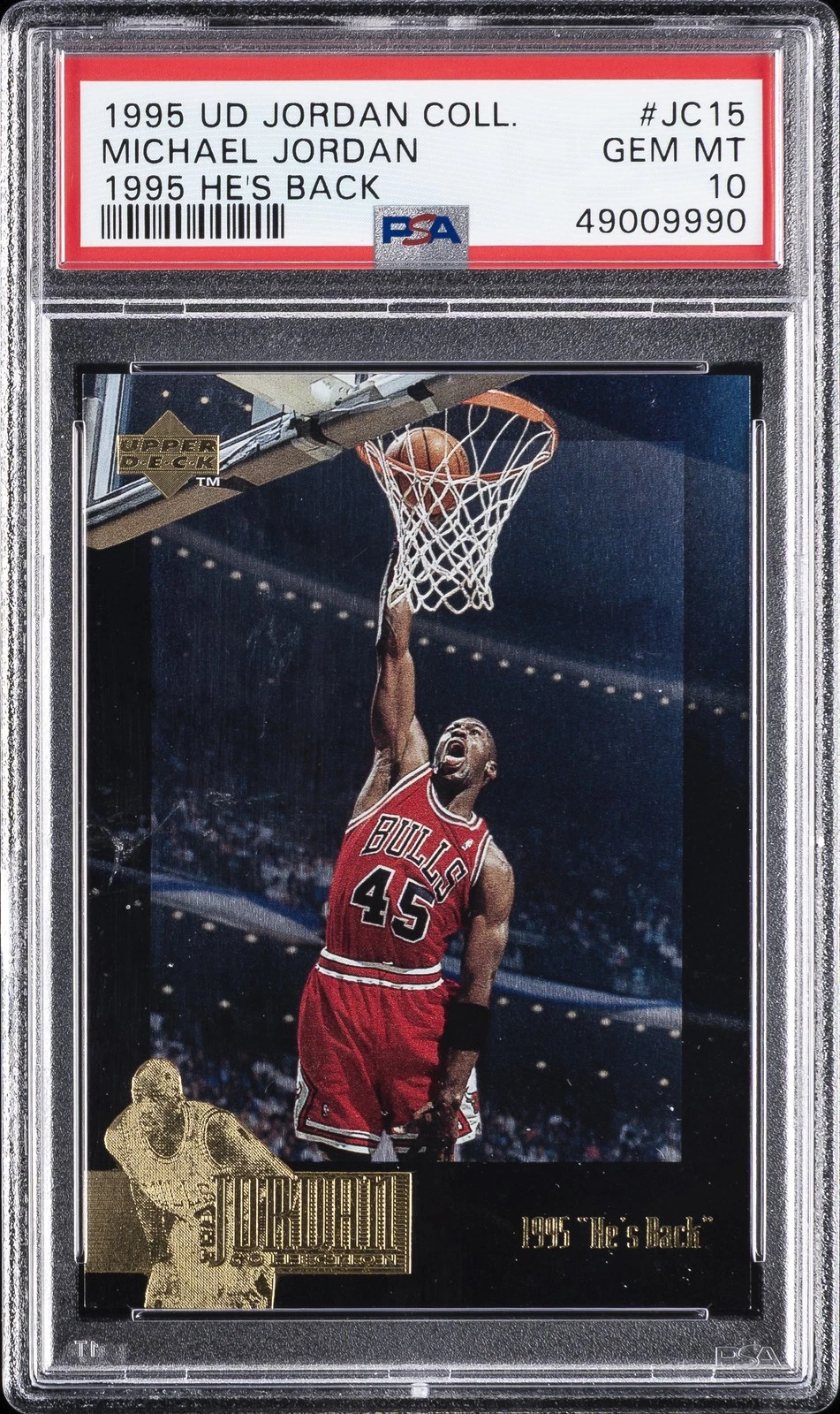 1995 Michael Jordan [He's Back] #JC15