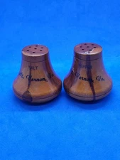 Vintage Wooden Bell Salt & Pepper Shakers – Mount Vernon VA Souvenir 1970s