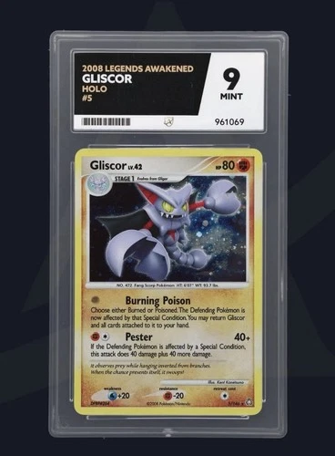 Pokémon TCG Gliscor Legends Awakened Card 5/146 Holo Graded Ace 9