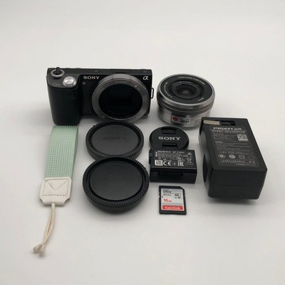 Sony Alpha NEX-5N Mirrorless Black Camera Lens E 18-55mm f/3.5-5.6 OSS