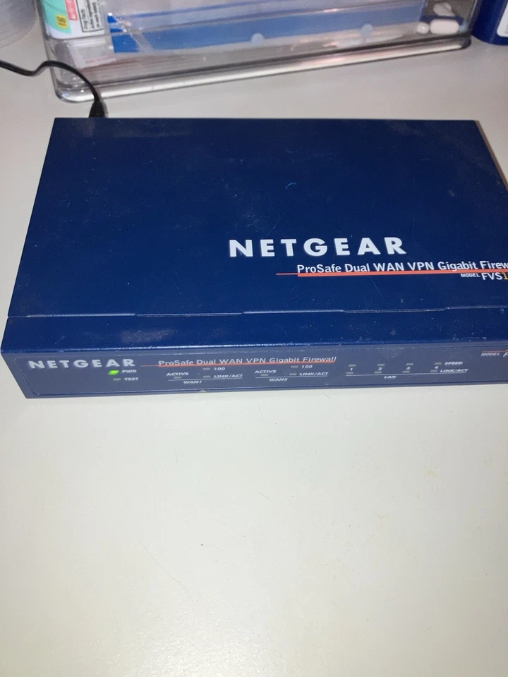 Netgear ProSafe VPN Firewall 25 w/ 4Gigabit LAN Dual WAN Port FVS124G - Image 2 of 4