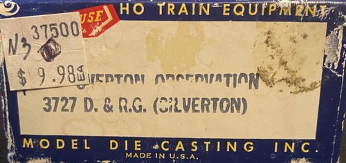 Roundhouse Ho - 34' Overton Baggage RPO Car UP Overland 921 - 3703 - SWD3 - Picture 2 of 2