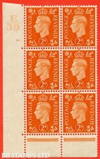 SG. 465. Q10. 2d Orange. A fine mounted mint " Control E39 cylinder 10 do B59640