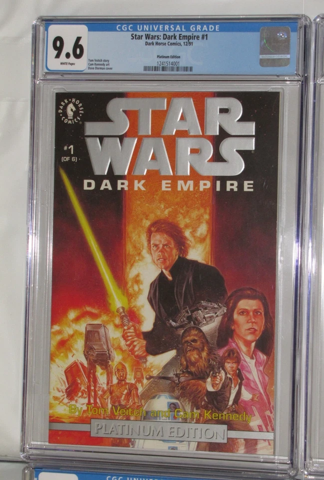 Star Wars 1-6 1993 Dark Empire Platinum Limited Edition CGC 9.6/9.8 FreeShipping - Image 4 of 4