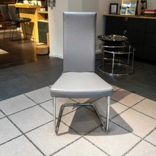 Tecta Polster-Kragstuhl B25-1P Leder Taupe Mit Stahlgestell Verchromt