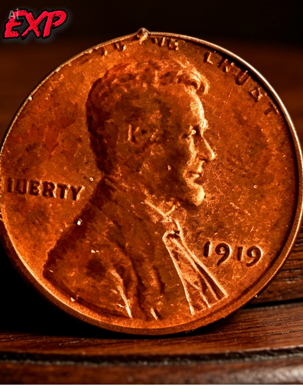 1919 1C RB  wheat penny