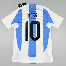 Adidas Argentina 2024 Home Authentic Soccer Jersey Messi #10 Football Shirt Sz S