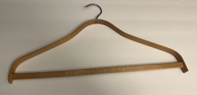 Vintage Paumie Parisian Dye House Butte Mont. Wood Hanger Phoenix Products