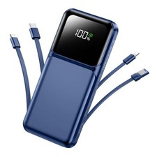 Portable Charger Power Bank with Built in Cable 20000mAh Fast Charging 22.5W