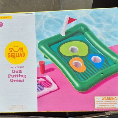 Sun Squad Inflatable Golf Putting Mat 47 in x 40 in Outdoor Vinyl Green