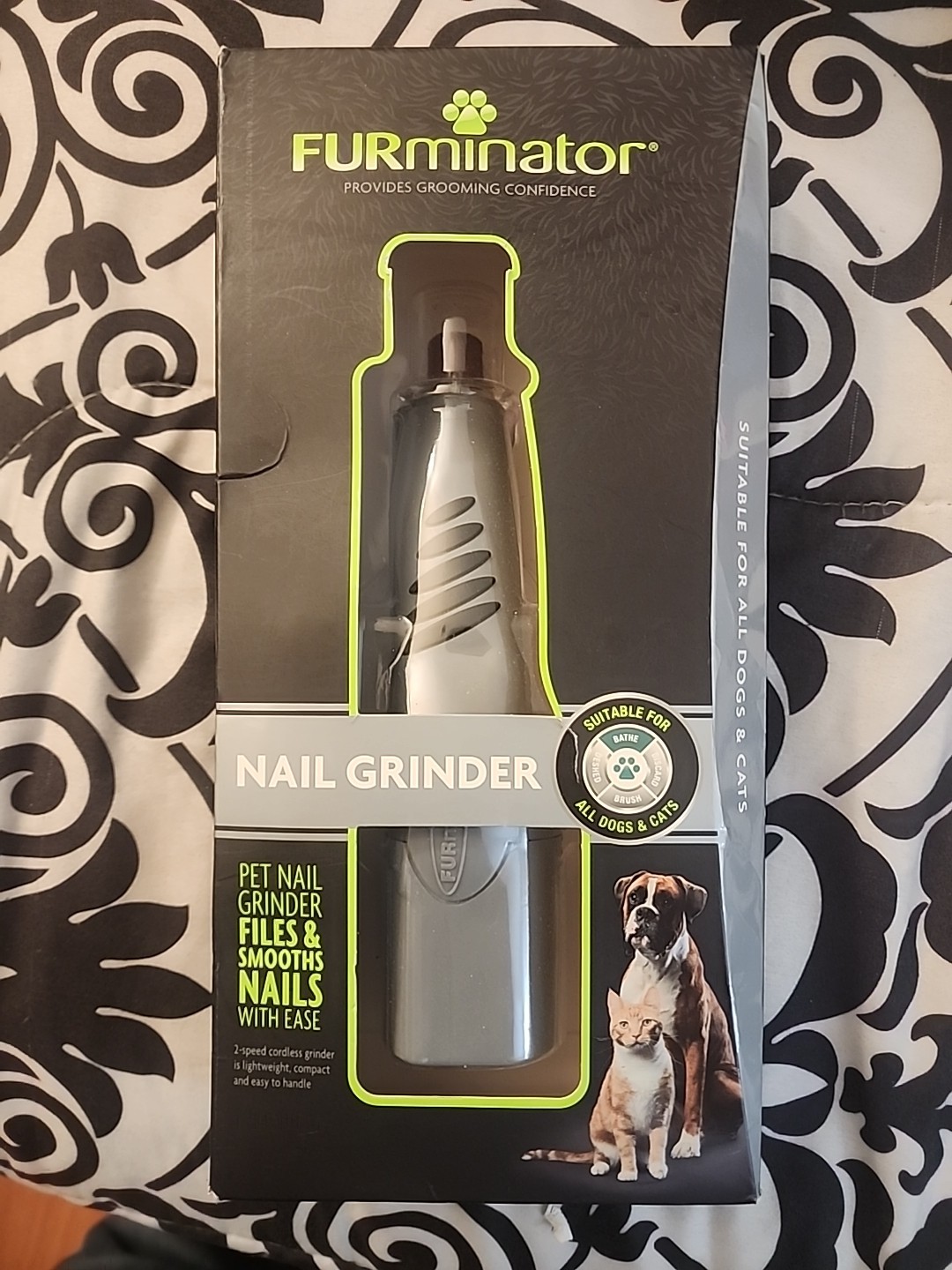 FURminator Pet Nail Grinder Files & Smooths Nails New In Pac