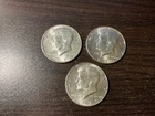 1970 D kennedy half dollar's lot of 3 coins-KEY DATE. #117