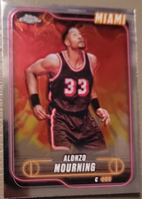 Topps 2024-25 Topps Chrome Alonzo Mourning #9 Miami Heat NBA Card