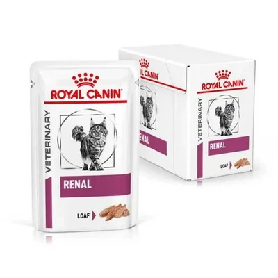 ROYAL CANIN Veterinary Health Nutrition Renal Wet Cat Food Loaf Pouches 12x85g