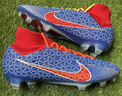 Nike Mercurial Superfly 9 Elite FG Fußballschuhe Größe UK 10,5 Nike ID Blau Rot