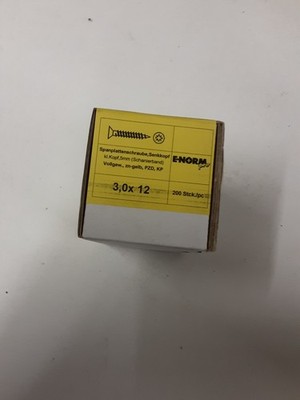 200 Spax Holzschraub Klavierband Scharnier Schrauben 3x12/5mm kl. Kopf gelb-verz