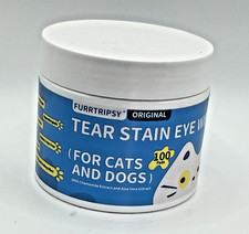 Tear Stain Eye Wipes For Cats And Dogs 100 Pads