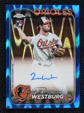 2024 Topps Chrome Rookie Blue RayWave Refractor 13/150 Jordan Westburg Auto 1a4z
