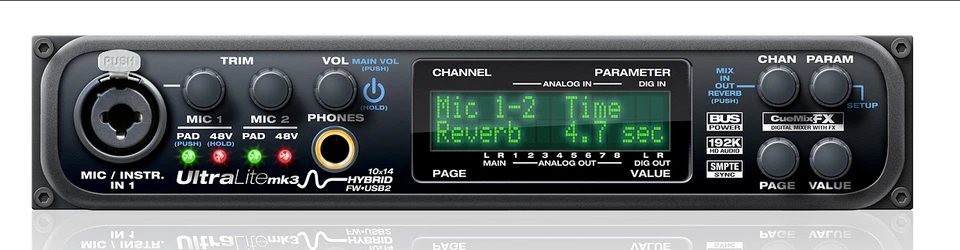 MOTU ULTRALITE MK3 HYBRID USB/FIREWIRE AUDIO INTERFACE - TOP ZUSTAND