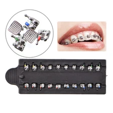 10X Dental Brackets Orthodontic Metal Braces MIM Standard Roth 022 Hooks 3 4 5