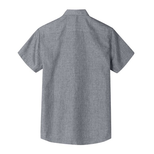 Men Cotton Linen Shirt Casual Button Down Shirts Short Sleeve Beach Summer Shirt - Picture 26 of 51