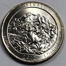 2012 P - Denali National Park ATB Quarter Dollar Coin