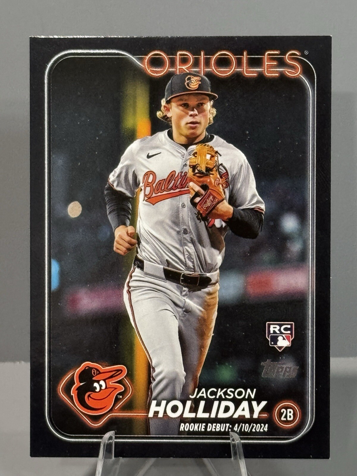 2024 Topps Update Jackson Holliday rookie debut Black /74 Orioles RC