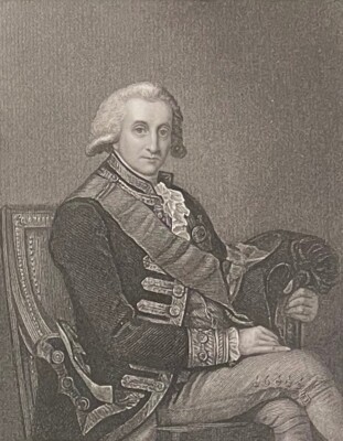 Amiral George Brydges Rodney (1718 - 1792) Britische Unterschrift Um 1835