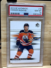 2019 SP Authentic Hockey - Connor McDavid - #19 - PSA 10 Gem MT! - OILERS!