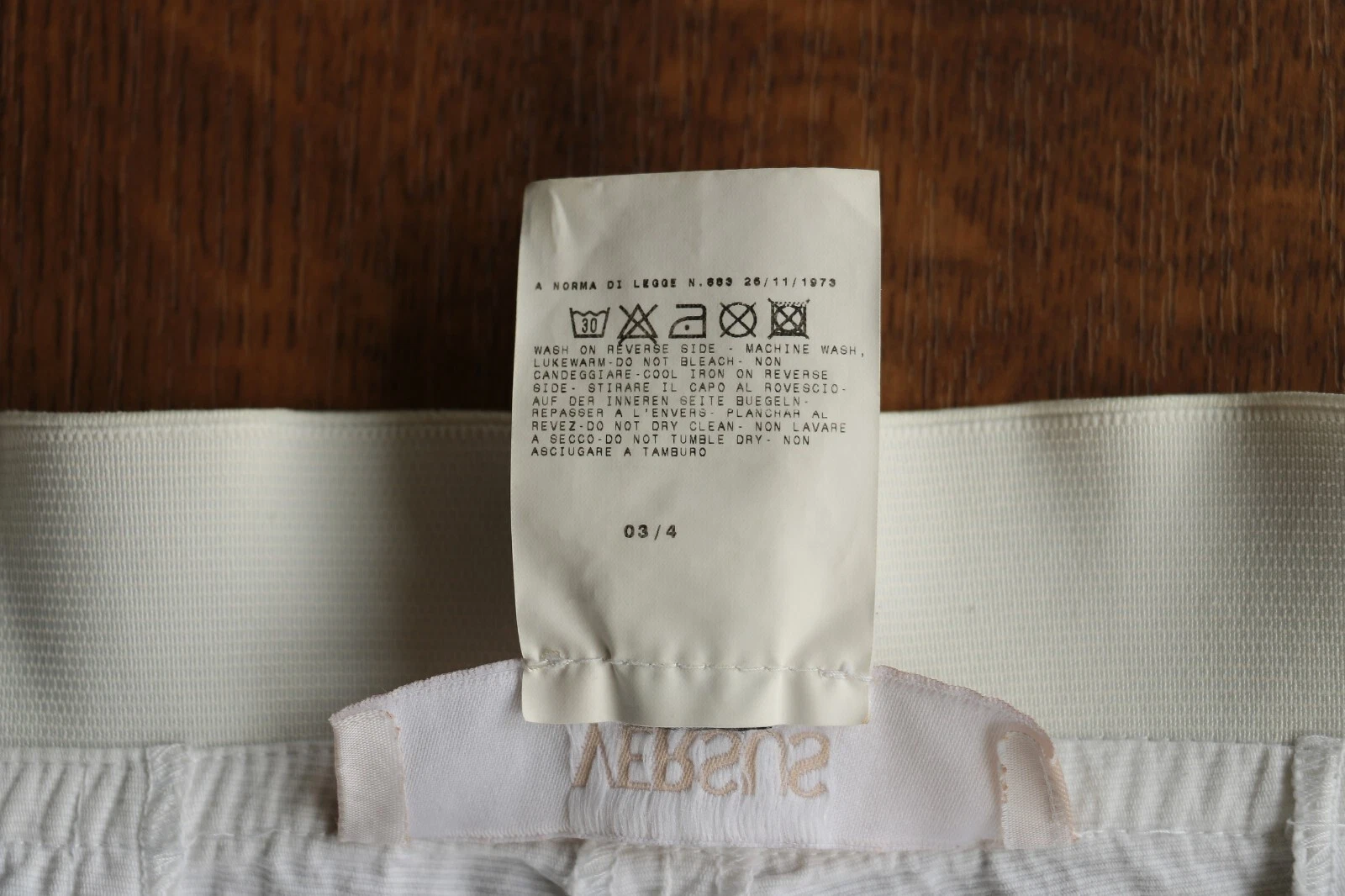 Pantaloni Vintage Versace Versus Donna Made in Italy Taglia 32