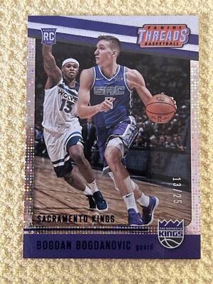 2017-18 PANINI THREADS BOGDAN BOGDANOVIC RC BLUE DAZZLE PARALLEL ROOKIE /25